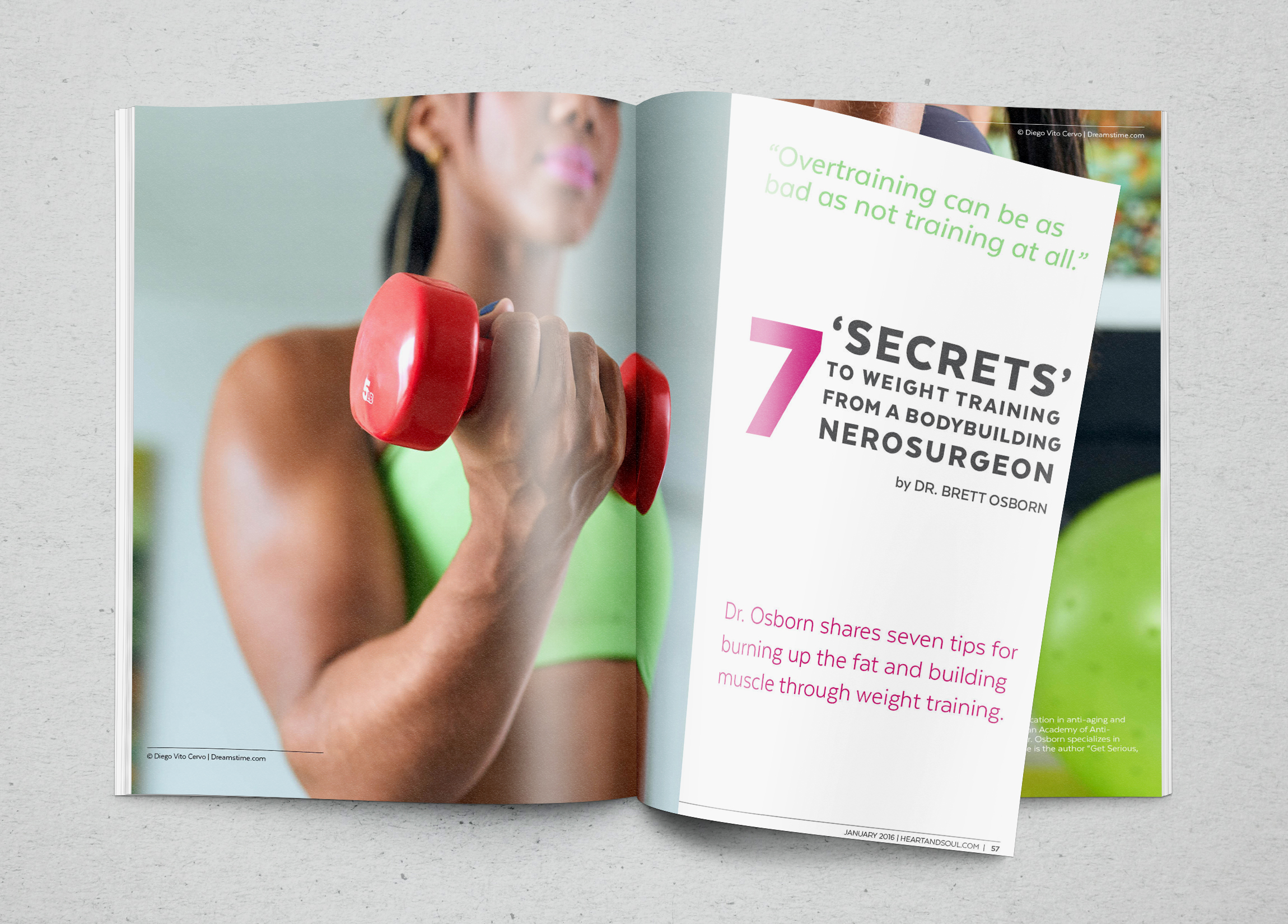 Fitness Article Layout Design